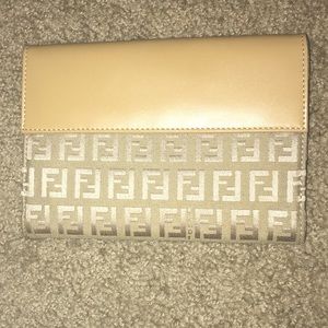 Taupe/Tan Fendi Wallet